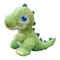 Mielas dinozauro pliušinis žaislas Minkšta kimštinė gyvūnų pagalvė berniukams Vaikams apkabinamas dinozauras Žaislas miegamojo dekoravimui Ir gimtadienio dovana S žalia