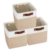 Home Decor Organized Living Space 27x27x27cm Foldable Bins Available In White Compact Storage Lightweight Design