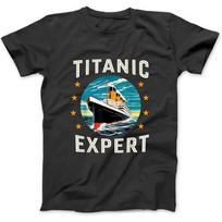Titanic Expert Funny RMS Titanic Birthday Merch Kids Boys T-Shirt, Sweatshirt, Hoodie for Men Women Kids Made in Canada Black S juoda