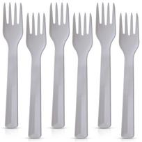 Stalo šakutės plastikinės pilkos spalvos Orion Sandy 18 cm 6 vnt.
