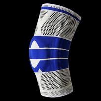 Unisex Sports & Fitness Knee Brace with Spring-Silicone Support L