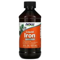 NOW Foods, skysta geležis, 8 fl uncijos (237 ml)