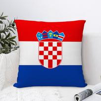 Kroatijos Respublika Pagalvės užvalkalas Sofos dekoratyvinis namų dvipusės spaudos pliušinis kvadratinis mesti pagalvės užvalkalas Pagalvėlės dekoratyvinis užvalkalas 40x40cm 16x16in