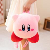 Kawaii Star Kirby Handbag Soft Backpack Anime Game Dolls Toys for Kids Birthday Gifts