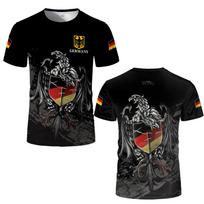 Vokietijos nacionalinis herbas 3D spausdinimo marškinėliai Greitai džiūstantys ir kvėpuojantys Futbolo marškinėliai Vyrams Moterims Laisvalaikio trumpomis rankovėmis T-shirt S