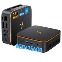 Huidun H50 Mini PC AMD Ryzen 3300U 16GB 512GB SSD Windows 11Pro MINI Kompiuteris HDMI 8+256 juoda