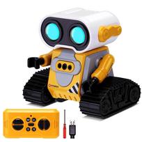 Rechargeable Kids RC-Robots for Kids Multifunctional Electric Mini Robot Toy Great Present Idea geltona