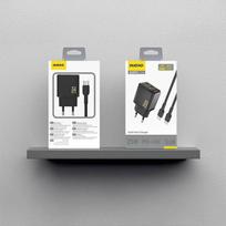 „Dudao Dudao A26TCEU PD QC“ 25 W GaN USB-A USB-C sieninis įkroviklis su USB-C laidu, juodas