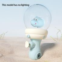 Playing with water spray gun, children's glowing water gun in summer, press water gun, indoor and outdoor interaction