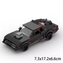 MOC Techninis automobilis Filmas Mad Max V8 Interceptorius Muscle Car 8 smeigtukų Transporto priemonių Rinkiniai Statybiniai Blokiniai Vaikų Žaislai Kalėdinė Dovana