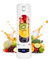 Personal Portable Blender - Smoothies & Shakes - 20Oz/600ml Large Capacity High Power Cordless Blender (White) balta
