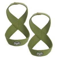 Durable Weight Lifting Wrist Straps Pull Up Deadlift Wrist Straps 8-shaped Booster Belt  Gym žalia