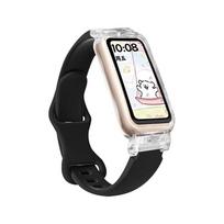 Transparent Case+Strap For Huawei Band 10/9/8 Accessories Sport Silicone bracelet pulseira correa for Huawei Band 10 9 NFC/8 NFC For Huawei Band 10 juoda