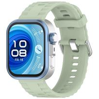 Sport Silicone Loop For Huawei Watch Fit 4 pro Strap Smartwatch Accessories Replacement Correa Bracelet Huawei Watch fit3 4 band Huawei Fit 3 žalia