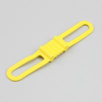 Silicone world Bicycle Handlebar Silicone Strap Band Cycling Light Holder Phone Fixing Elastic Tie Rope Torch Flashlight Bandage geltona