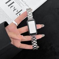Stainless Steel Strap For Huawei Band 10 9 8 Accessories Watchband Graceful Metal Replacement Bracelet correa Huawei Band 8 9 10 For Huawei Band 10 sidabras