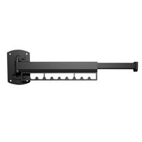 Black Wall Mount Drying Rack Foldable Wall Drying Rack Laundry Accessory Heavy Duty Rack Strong Load-bearing Capability