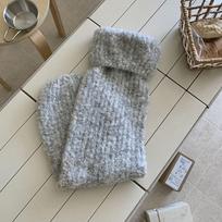 Thick Warm Kinted Leg Warmer Foot Cover Knit Long Stockings Winter Leg Warmers  Spicy Girls pilka