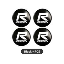 4pcs Car Wheel Stickers 56mm Hubcap Wheel Centre Emblem Sticker For Volvo R RDESIGN XC60 XC90 V60 V40 XC40 V50 S80 S90 V90 V70