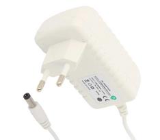 Zasilacz Wtyczkowy 12V 0.5A 6W Biały Wtyk 2.1/5.5Mm Mały Lekki Ładowarka