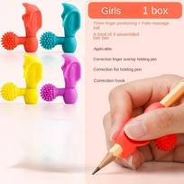 4 pcs Handwriting Silicone Orthosis Writing Posture Assisted Holding Pen  Children girls