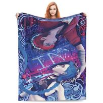Arcane Flannel Blanket L-League Anime Legends Soft Durable Throw Blanket for Outdoor Travel Print Bedspread Sofa Bed Cover 75x90cm