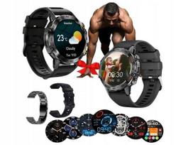 Smartwatch Zegarek Męski Czarny Wodoodporny Puls Polskie Menu Sportowy