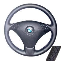 BMW E60 523 530 523li 525 520li 535 545i Individualus rankomis siūtas mikropluošto odos automobilio vairo užvalkalas