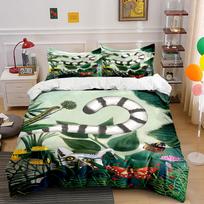 Striped lemur with butterflies. Bedding sets Duvet cover sets Duvet covers Pillowcases(1 * Duvet Cover 2 * Pillowcases, without duvet insert) 135x200cm