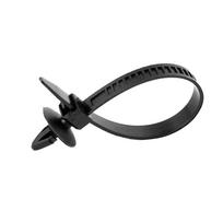 New Useful 2018 High Quality Cable Ties 30pcs Push Retainer Self-Locking Strap Ties Zip 14cm Black For Car Mount China Mainland