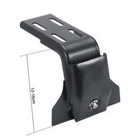 Rain Gutter Roof Rack Bracket Heavy Duty Quick Installation Versatile , Black Accessory Metal Construction Height Adjustment 12cm to 16cm