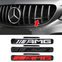 Automobilio variklio dangčio priekinės grotelės Emblema Logotipas Lipdukas Ženklelis Mercedes Benz AMG GLA GLC GLE GLS GT C E G Klasėms W177 W210 W211 E53 G63 GT black