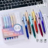 Multifunctional Touchscreen Pen 0.5mm Nib Black Ink Gel Pen Touch Function Student Writing Signing Pen Office Stationery Supplie