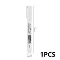 New 1/2/3PCS Waterproof Metal Marker Permanent White Paint Pen Washing Art Painting Graffiti Pens Fabric Wood Leather Marker1MM