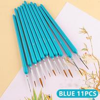 11Pcs Paint Brushes Hook Line Pen For Watercolor Oil Painting Extra Fine Soft Hair Hand Brush Acrylic Nail Art Drawing Tool Set