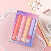 Dopamine Color Highlighter Pen Soft Head Painting Graffiti Fluorescent Pen Eye Protection Oblique Tip Art Marker Pen