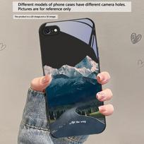 A lush forest of leaves For iPhone 17 Air 16 E 15 Plus 14 Pro Max 13 12 mini 11 5 6 7 8 Plus XR XS Max SE Black Glass Phone Case iPhone 16