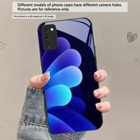 Small pebble flowers For Samsung Galaxy S20 S21 S22 S23 Plus S24 FE S25 Ultra S26 Edge S25+ S20+ S22+ Black Glass Phone Case Galaxy S26