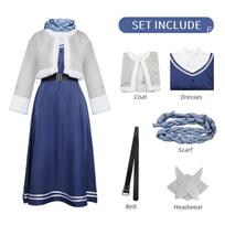 Frieren at the Funeral Cosplay Fern Costume Adult Carnival Uniform Wig Anime Halloween Party Costumes Masquerade Women Game M&Other