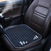 Medinių karoliukų automobilio sėdynės užvalkalas Neslystantis Vėdinamas Pagalvėlė Sunkvežimio Sėdynei Automobiliui Vasarinė Sėdynės Interjero Apdaila juoda