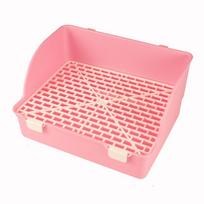 Splash-Proof Rabbit Litter Tray Anti-spill Pet Toilet Box Rabbit Training Toilet  Pet Supplies geltona