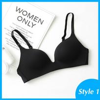 Besiūlės liemenėlės moterims Push Up Bras Be Wire Brassiere AB Cup apatinis trikotažas Sexy Bralette Trijų ketvirčių 3/4 puodelio apatinis trikotažas 75B white