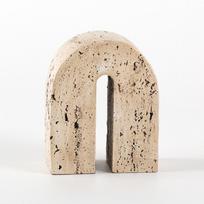 Wabi-sabi Style Geometric Imitation Yellow Travertine Art Ornaments Minimalist Medieval Home Residence Hotel Model Room Study Decoration