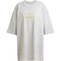Adidas Originals Adilenium Oversized Marškinėliai Moteriški Viršutiniai Drabužiai Šviesiai Pilki JM9248 M