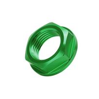 Motorcycle Front Wheel Axle Nut M18x1.5 Aluminum Replacement for KAWASAKI KLX450R 08?19Green žalia