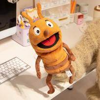 Minkštas pliušinis žaislas lėlė, vabzdys, laumžirgis, skruzdėlės, drugelis, boružėlė, Cosplay pliušinė lėlė, edukaciniai žaislai kūdikiams, mielas rankinis pirštukinis lėliukas 30cm