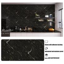 sanitary kitchen wall decoration imitation ceramic tile imitation marble waterproof and moisture-proof Self adhesive stickers 40cmX1m