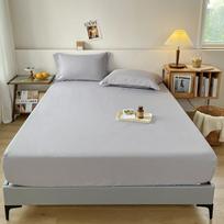 Medvilnės skalbiniai Šlifuotas čiužinio apsaugas Apsauga nuo dulkių Lovos uždangalas Minkšti paklodės 48*74cm Pillowcase/2pc šviesiai pilka spalva