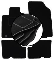 Set of velour floor mats for: Dacia Sandero I hatchback, Stepway (2008-2013)