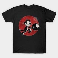 Felix The Cat with Bomb T-Shirt,Shirt Funny,New Design 2025 Unisex T-Shirt S